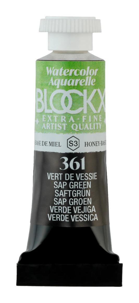 Extra-fine watercolor tube 5ml - Bladder green 361 (Pack x3)