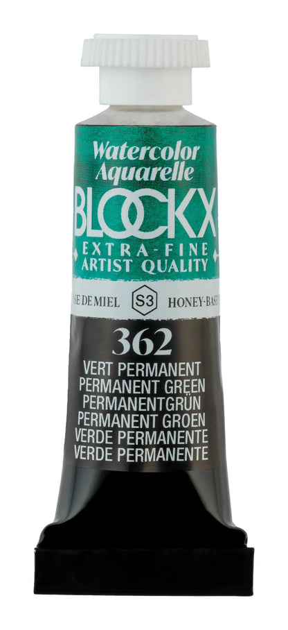 Extrafeine Aquarellröhre 5ml - Dauergrün (3er-Pack)