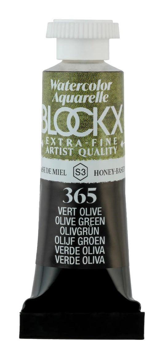 Extra-fine watercolor tube 5ml - Olive green 365 (Pack x3)
