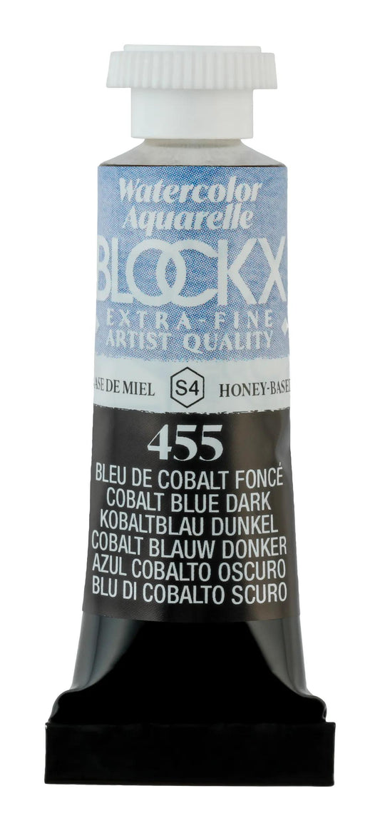 Extra-fine watercolor tube 5ml - Dark cobalt blue 455 (Pack x3)