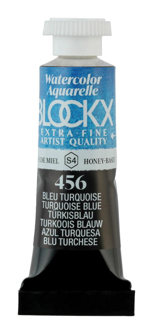 Extra-fine watercolor tube 5ml - Turquoise blue 456 (Pack x3)