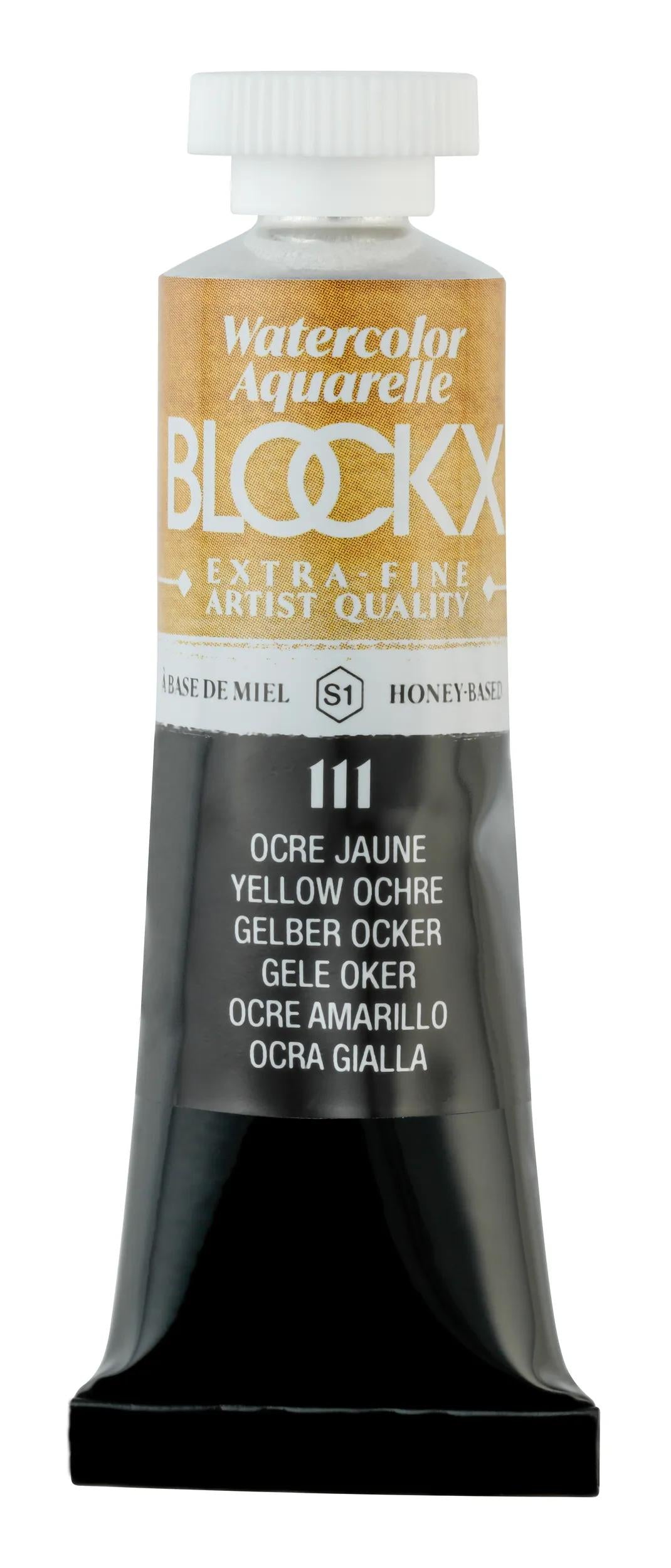 Extra-fine watercolor tube 15ml - Yellow ochre 111 (Pack x3)