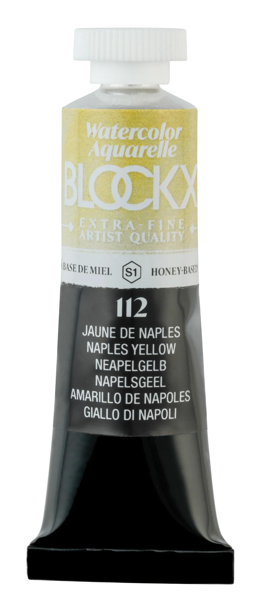 Extra-fine watercolor tube 15ml - Yellow from Naples 112 (Pack x3)