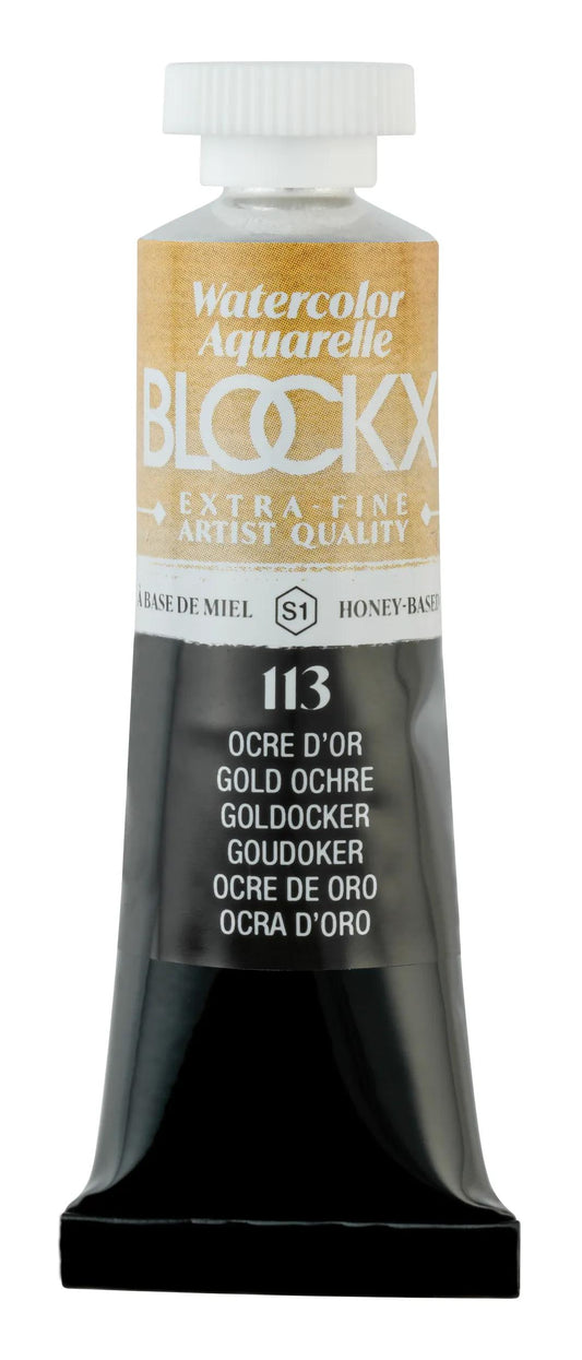 Extra-fine watercolor tube 15ml - Ochre d'or 113 (Pack x3)