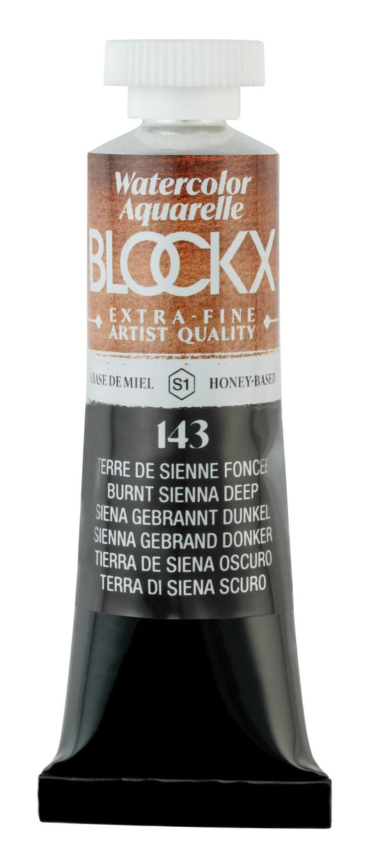 Extra-fine watercolor tube 15ml - Dark Siena Earth 143 (Pack x3)