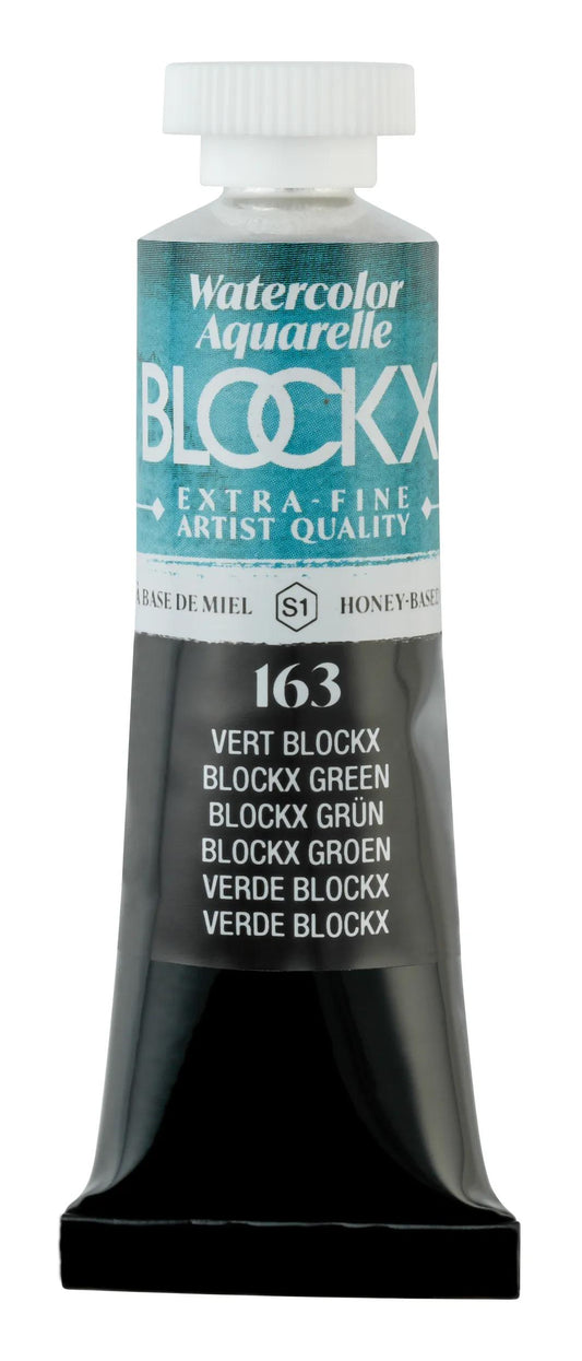 Extra-fine watercolor tube 15ml - Green blockx 163 (Pack x3)