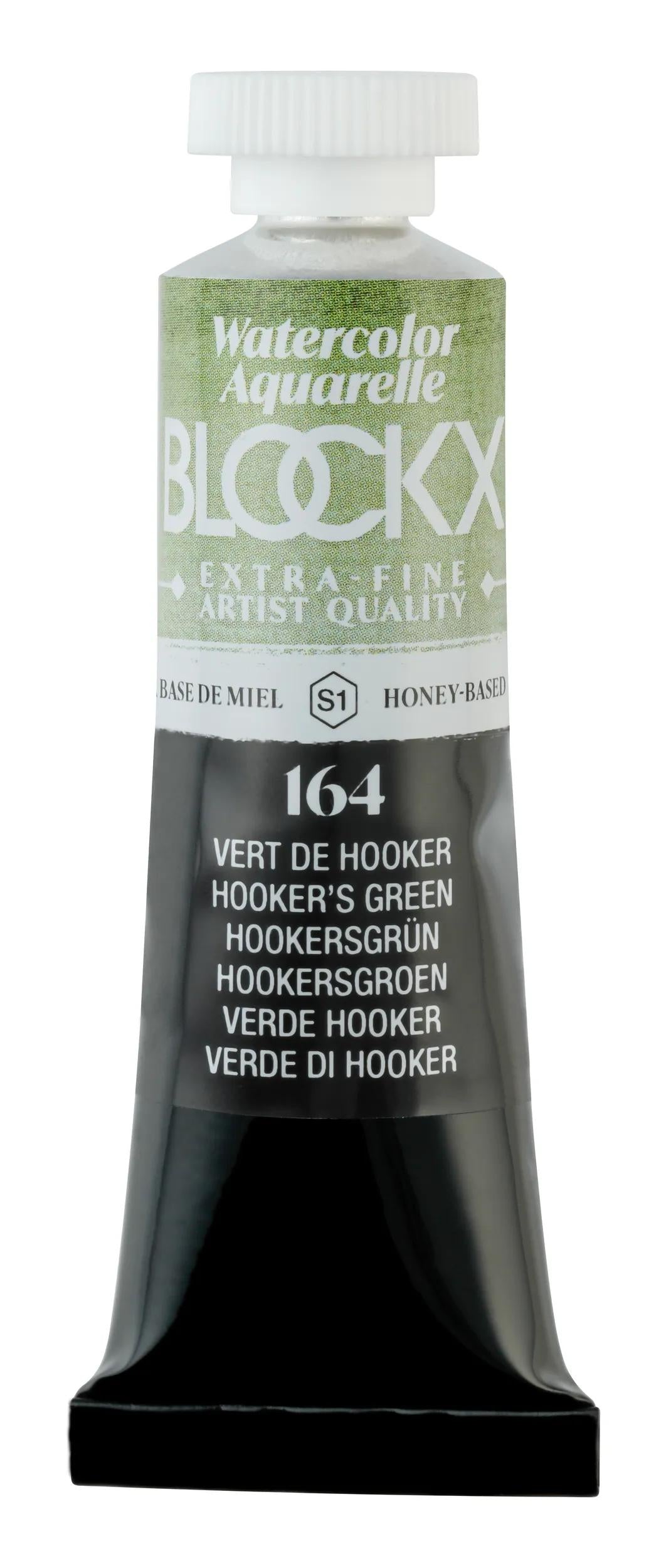 Extra-fine watercolor tube 15ml - Hooker Green 164 (Pack x3)