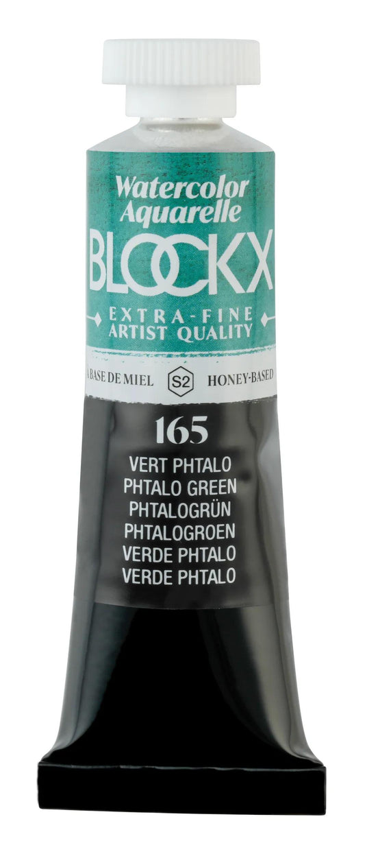 Extra-fine watercolor tube 15ml - Green phthalo 165 (Pack x3)
