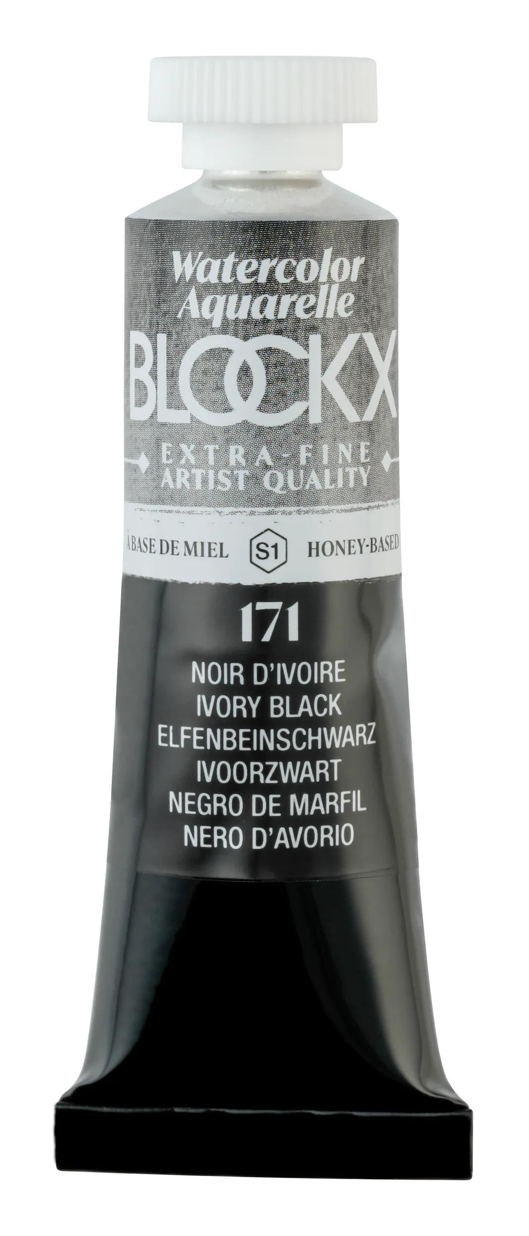 Extra-fine watercolor tube 15ml - Black ivory 171 (Pack x3)