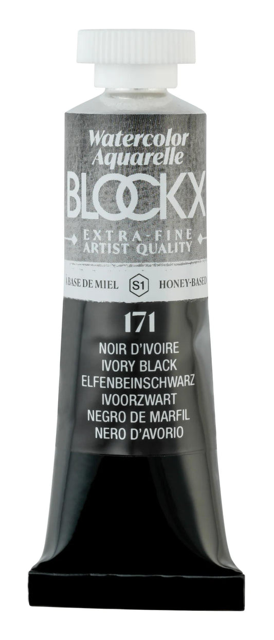 Extra-fine watercolor tube 15ml - Black ivory 171 (Pack x3)
