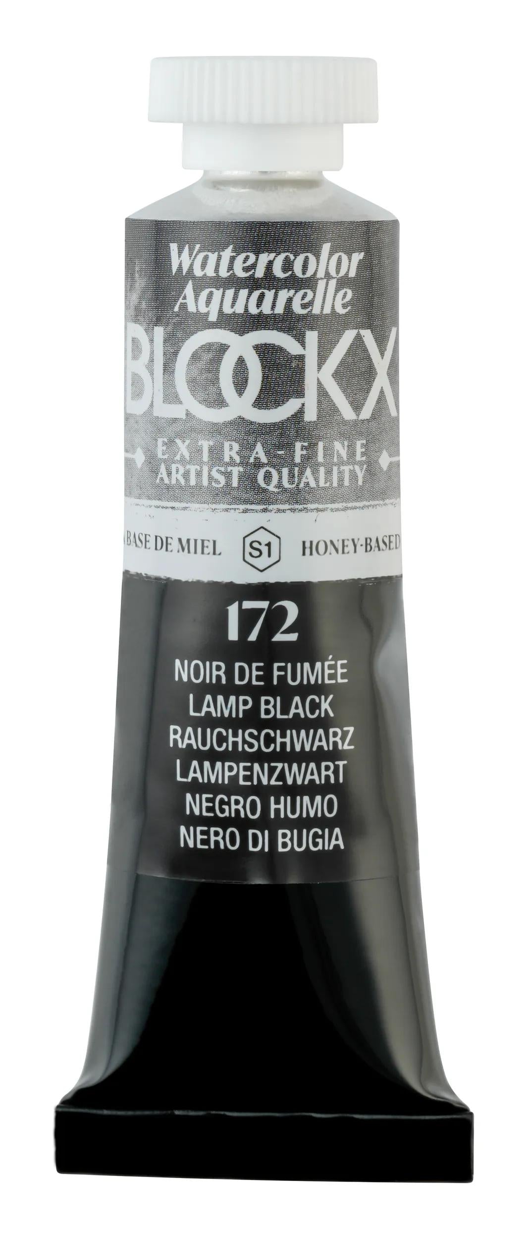 Extra-fine watercolor tube 15ml - Smoke black 172 (Pack x3)