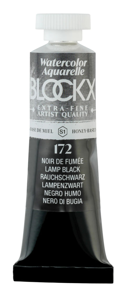 Extra-fine watercolor tube 15ml - Smoke black 172 (Pack x3)