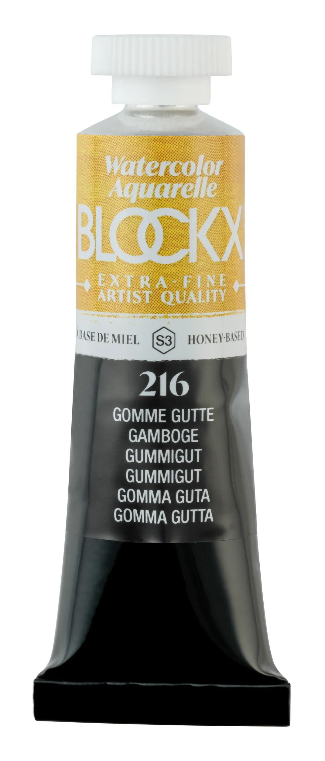 Extra-fine watercolor tube 15ml - Gutte gum 216 (Pack x3)