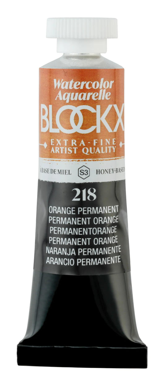 Extra-fine watercolor tube 15ml - Permanent orange 218 (Pack x3)