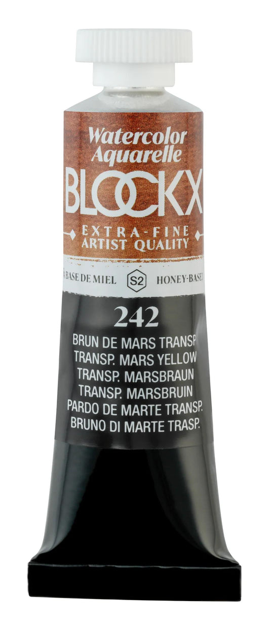 Extra-fine watercolor tube 15ml - Brown of March transp. 242 (Pack x3)