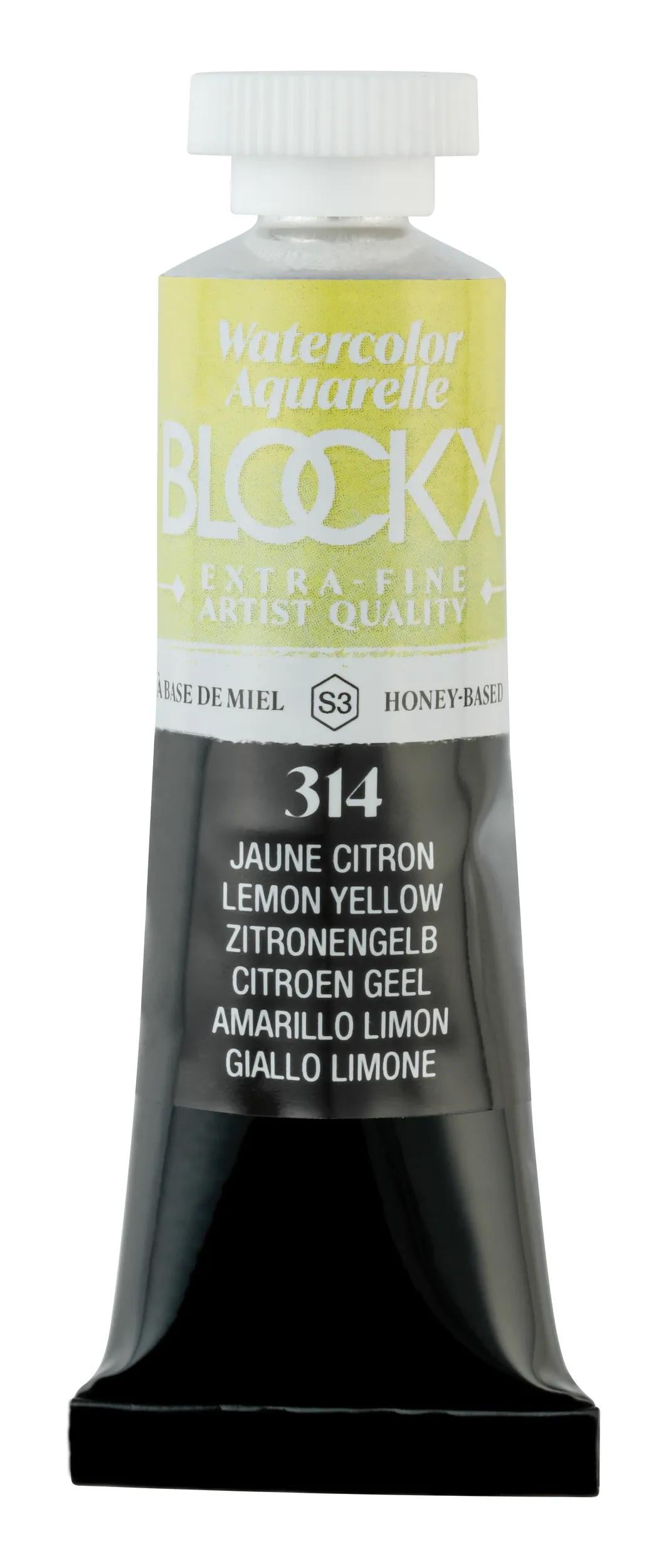 Extra-fine watercolor tube 15ml - Yellow lemon 314 (Pack x3)