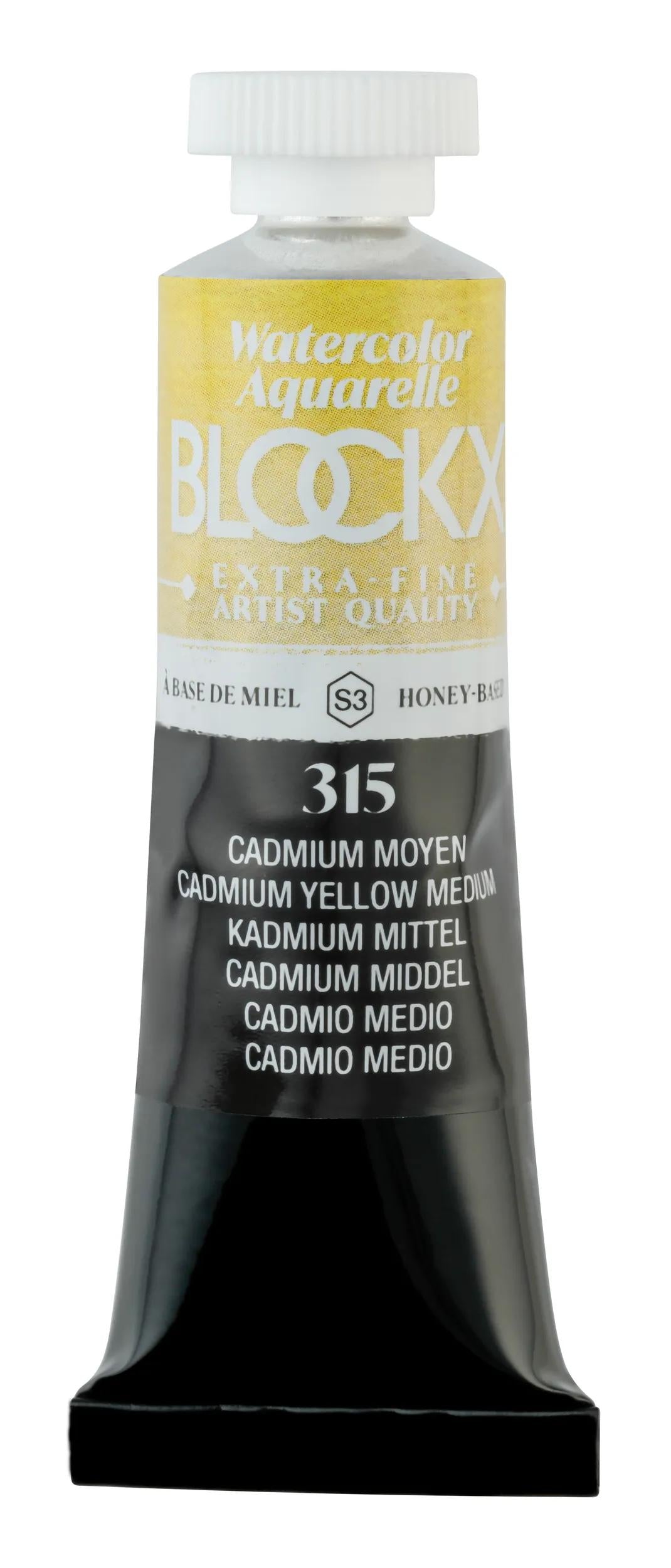 Extra fine watercolor tube 15ml - Medium Cadmium 315 (Pack x3)