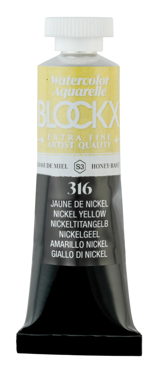 Extra-fine watercolor tube 15ml - Nickel yellow 316 (Pack x3)
