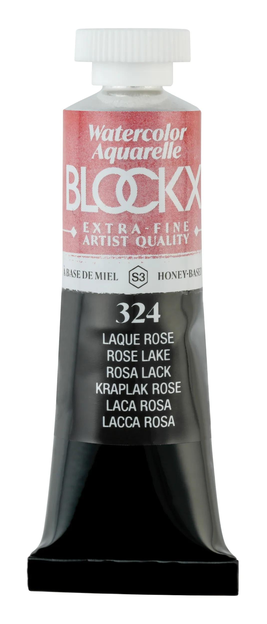 Extra-fine watercolor tube 15ml - Pink lacquer 324 (Pack x3)
