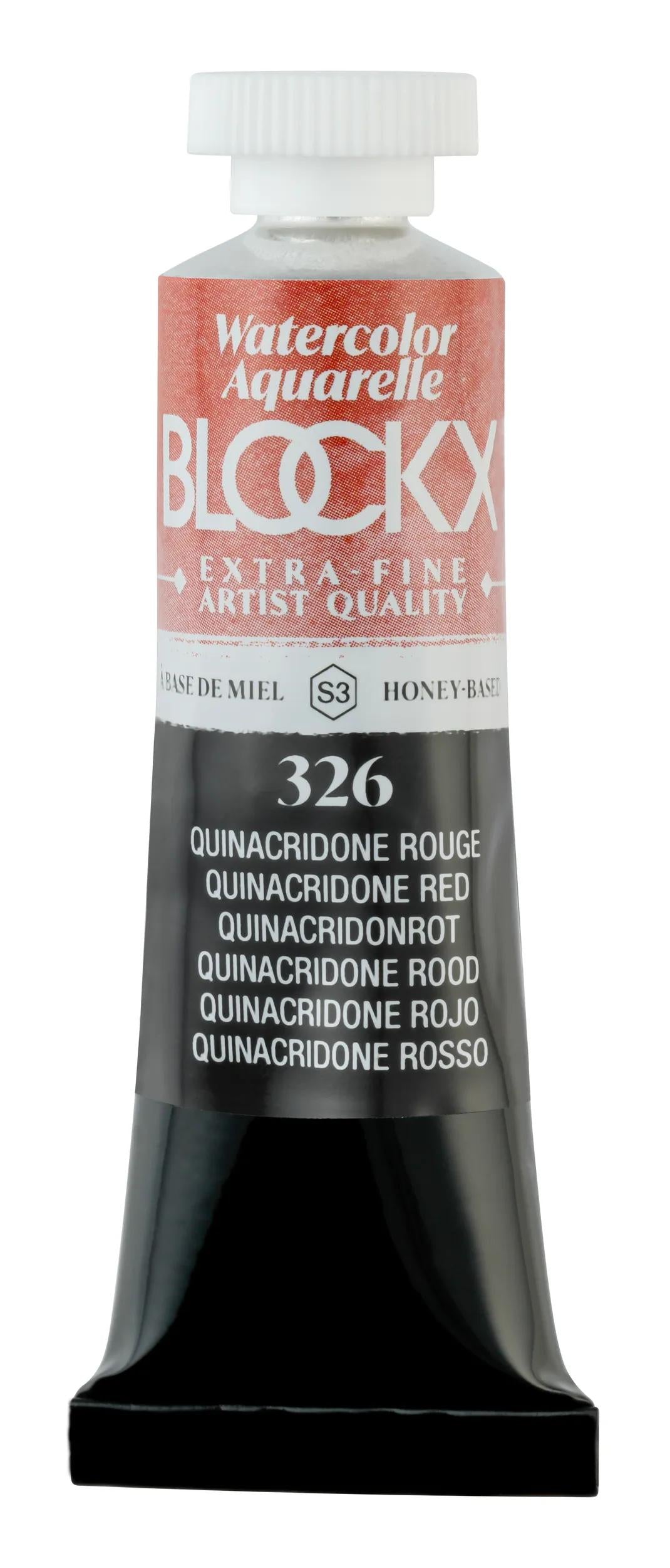 Extra-fine watercolor tube 15ml - Red Quinacridone 326 (Pack x3)