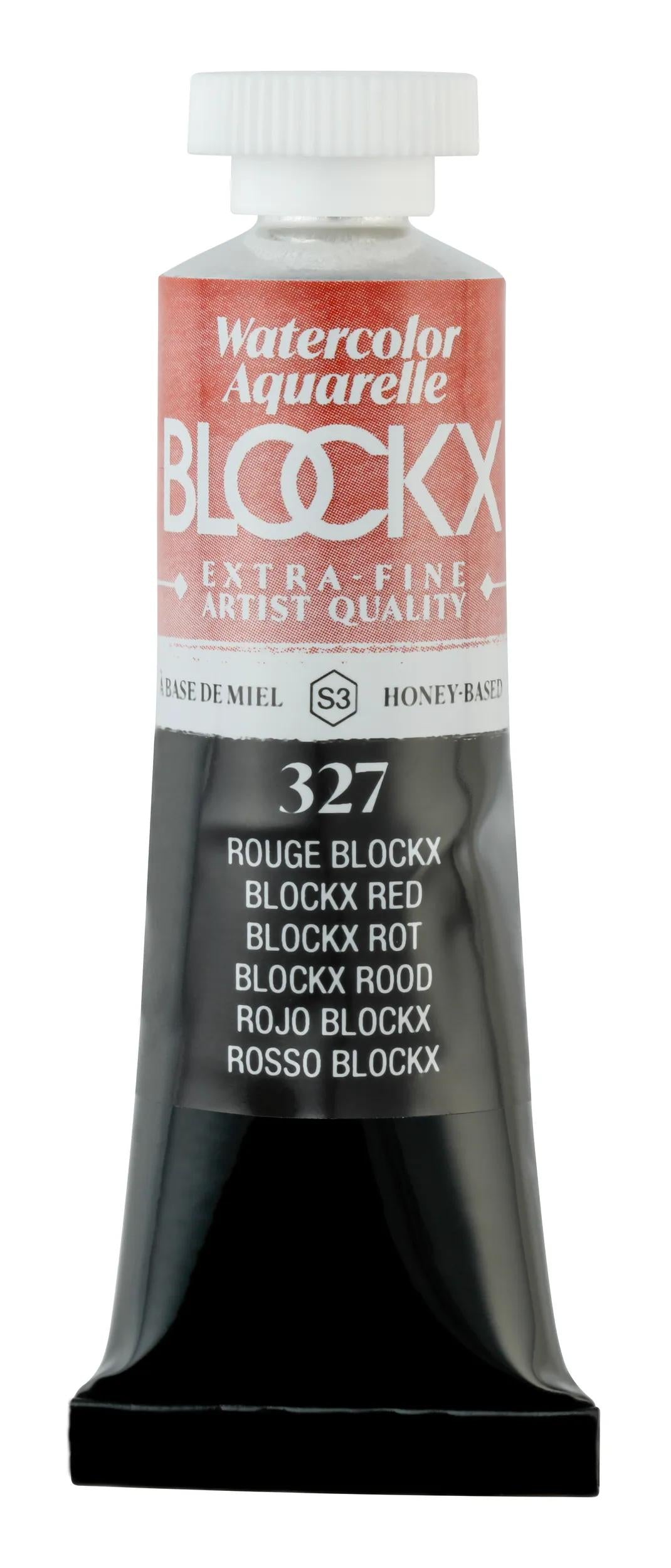 Extra-fine watercolor tube 15ml - Red blockx 327 (Pack x3)