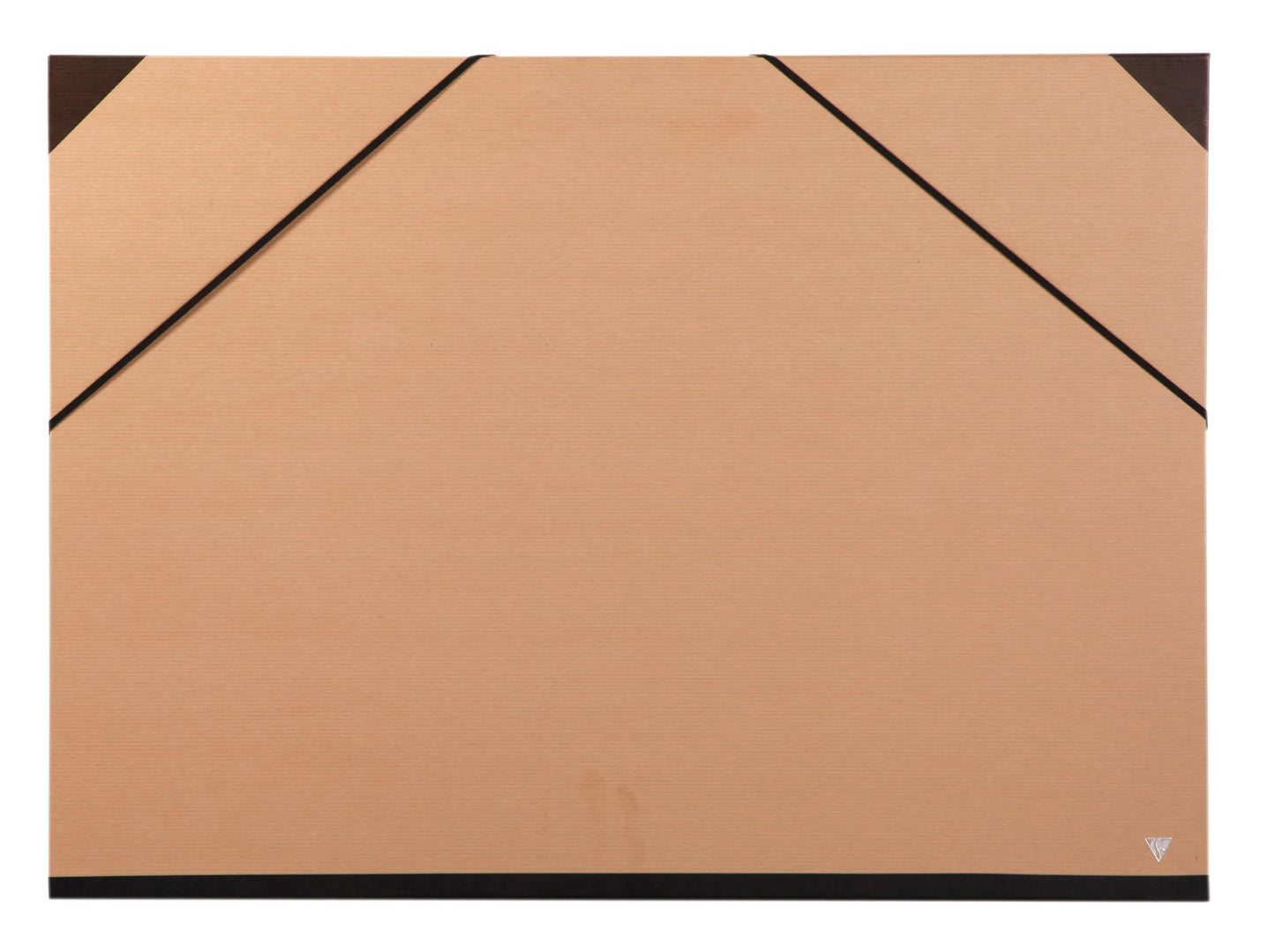 Kraft-Zeichnungskarton mit Elastik 52x72cm - Braun (Paket x5)