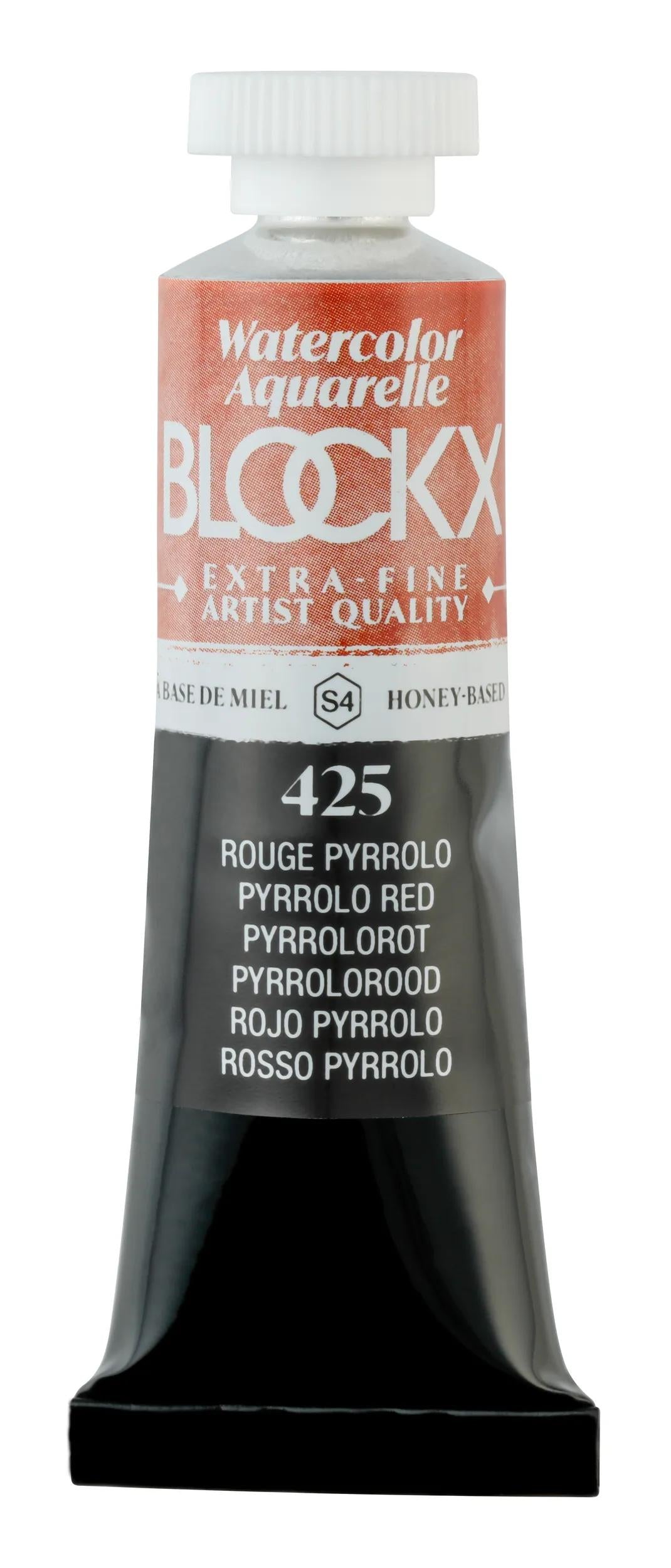 Extra-fine watercolor tube 15ml - Red pyrrholo 425
