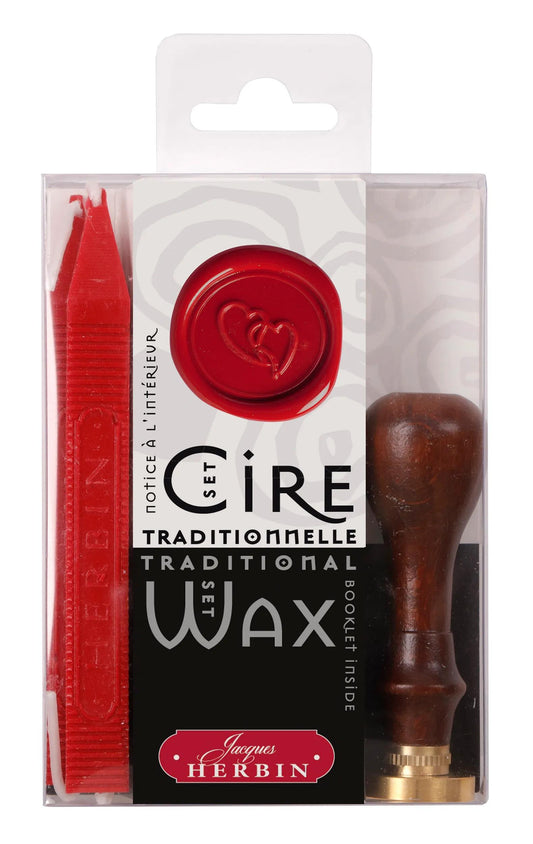 Traditional wax set- heart - Heart (Pack x2)