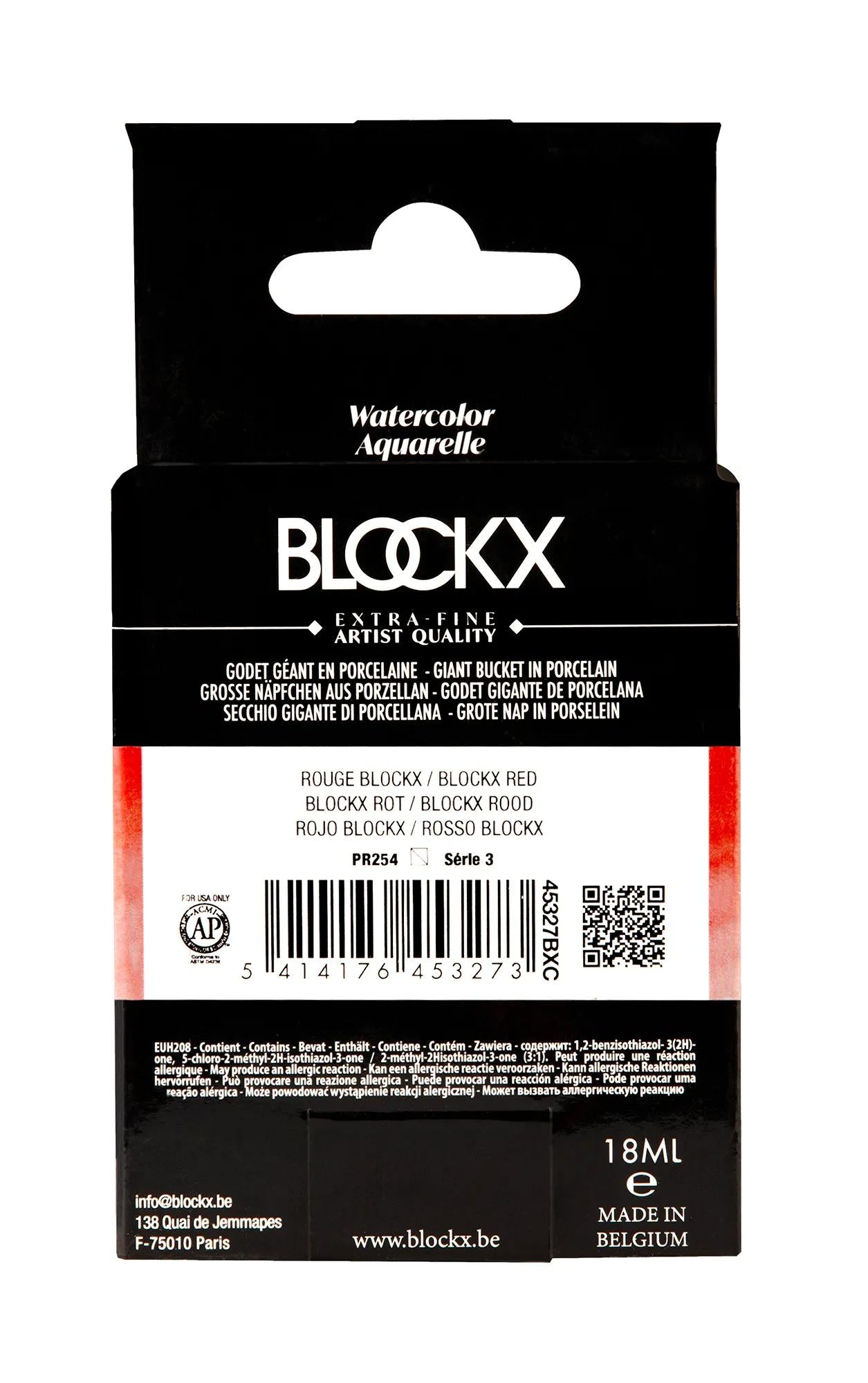 Extra-fine watercolor giant bucket - Red blockx 327