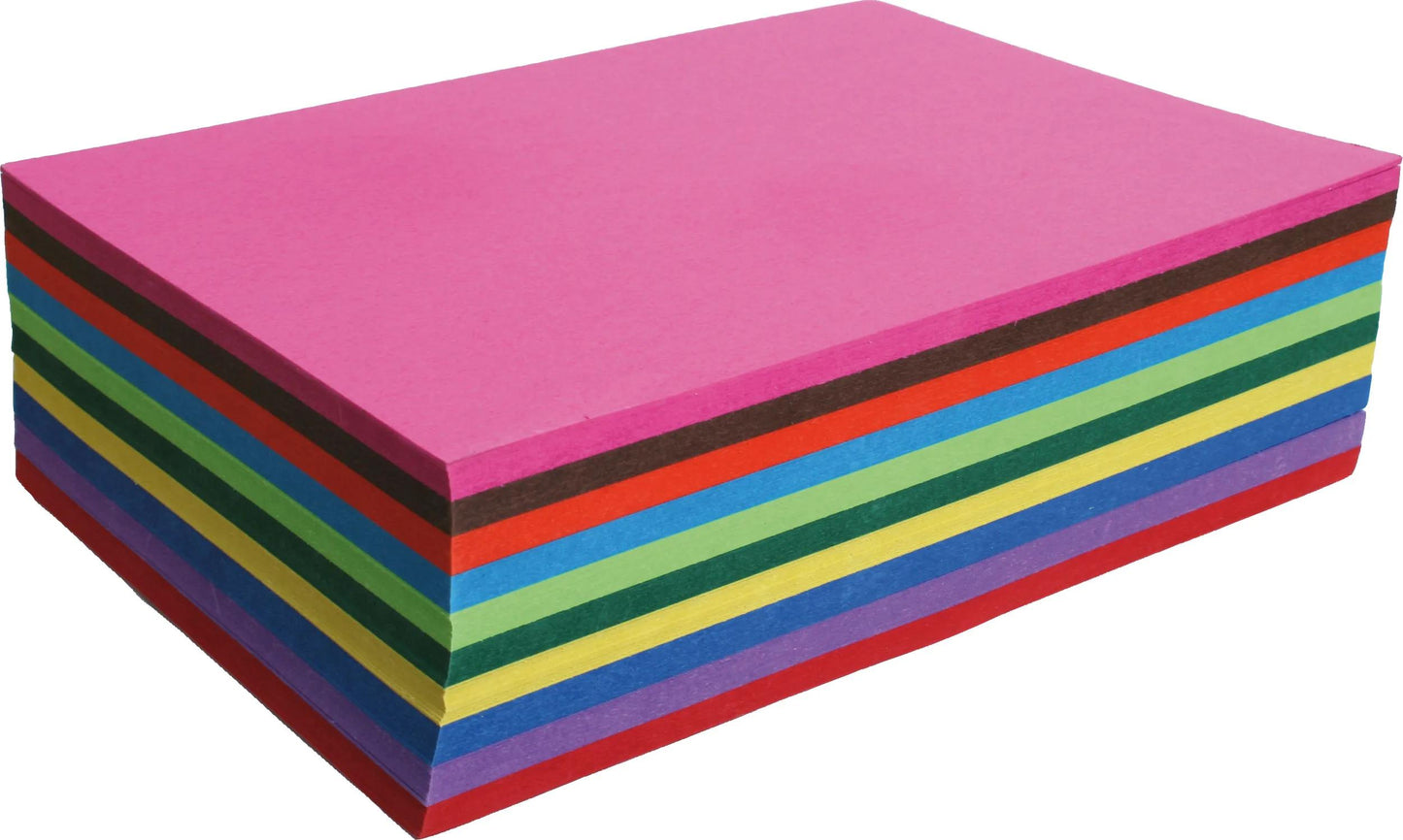 RECYCLE COLOUR PAPER, Confezione da 100 fogli 270g/m2 Sub/film in formato 21x29.7cm - Assortimento