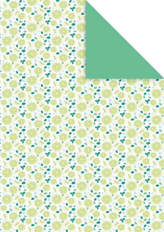 DECORATIV', Pack of 25 sheets 160g/m2 in 21x29.7cm format - Lemon fresh 4 - Multicolor