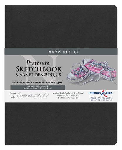 Nova Series flexibles Notebook 50F 20.3x25.3cm 150g - Grau (2er-Pack)