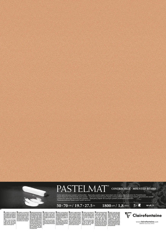 Pastelmat contrecollé 5F 50x70cm 1 800 microns - Sienne