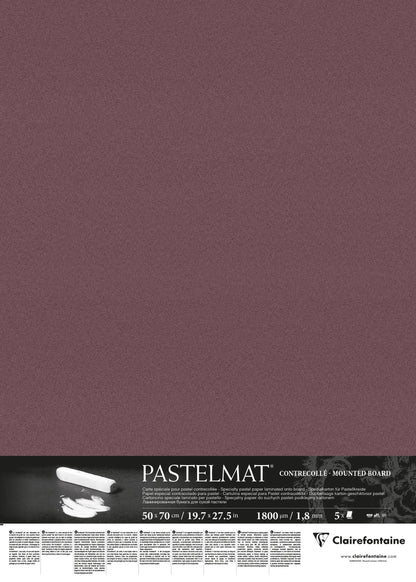 Pastelmat contrecollé 5F 50x70cm 1 800 microns - Lie de vin