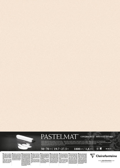 Pastelmat contrecollé 5F 50x70cm - Beige