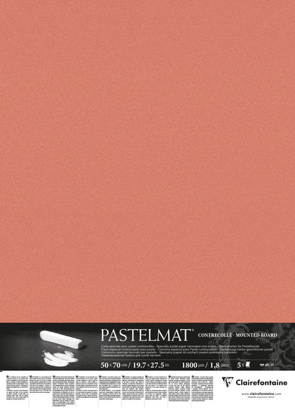 Pastelmat verklebt 5F 50x70cm - Sanguine