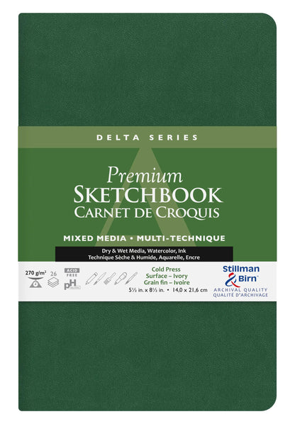 Delta Series flexibles Notebook 26F 21,6x14cm 270g - Elfenbein (2er-Pack)