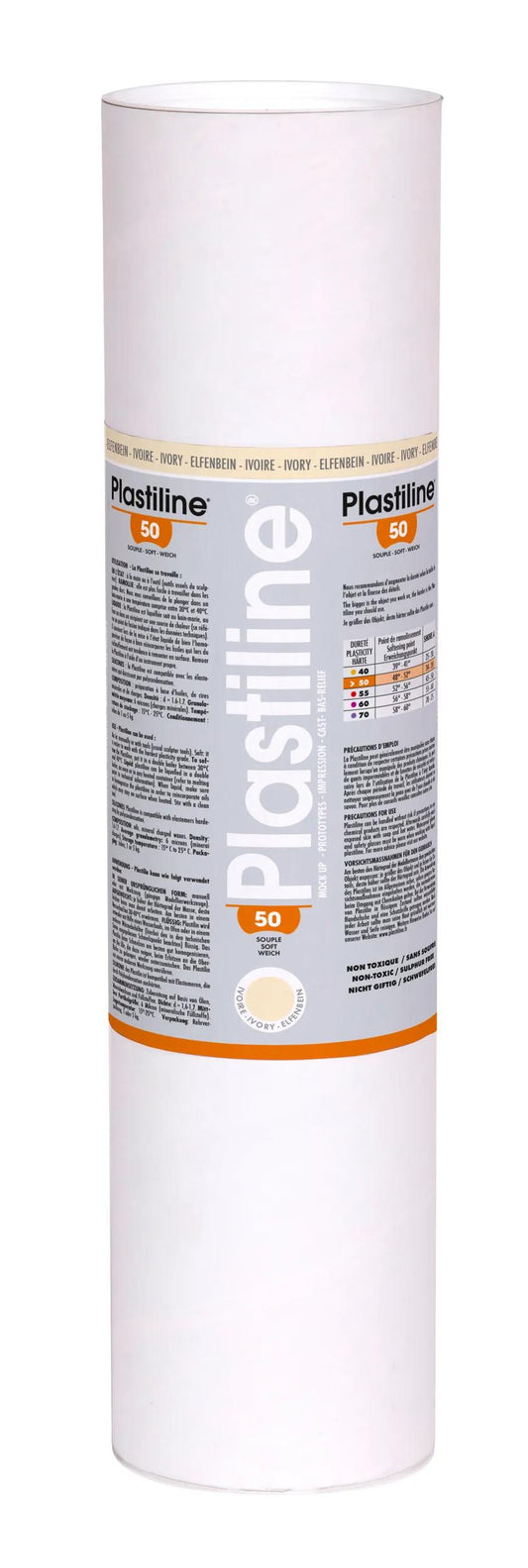 5 kg of plasticline hardness 50 - Ivory