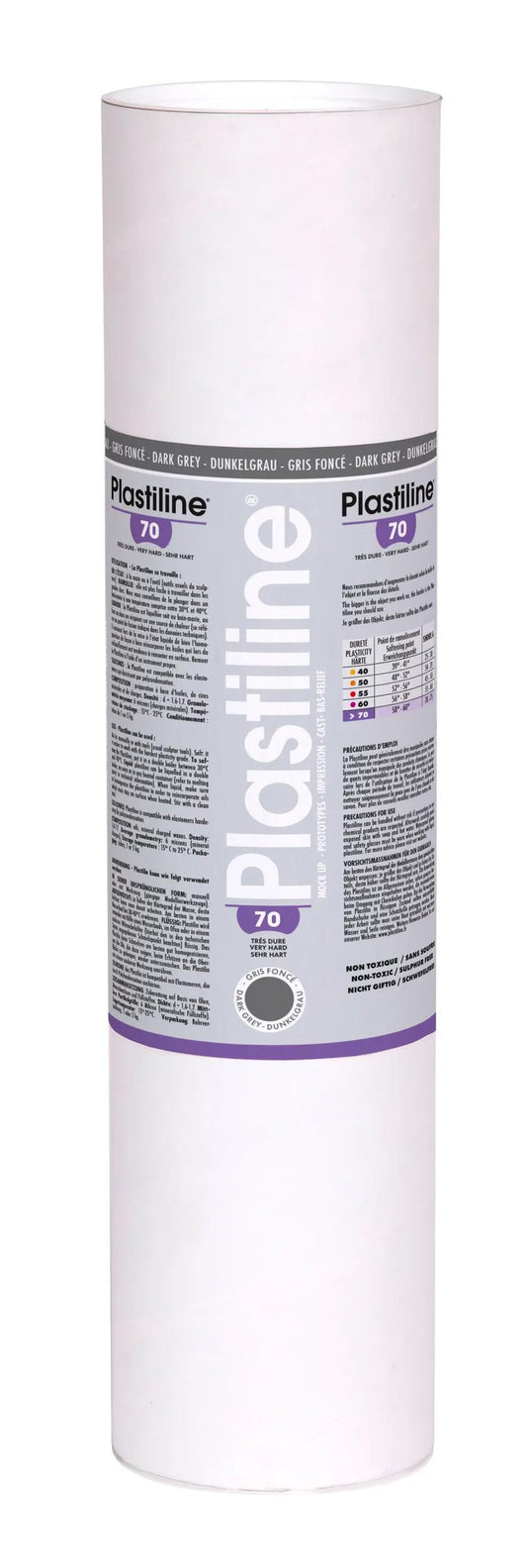 5 kg plasticline hardness 70 - grey