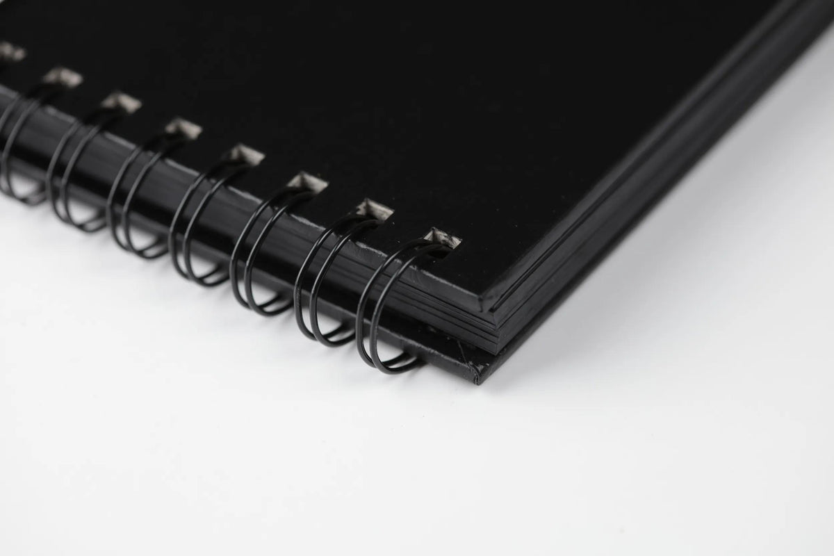Nova Series carnet spiralé 50F 17,8x25,4cm 150g - Noir (lot de 2)