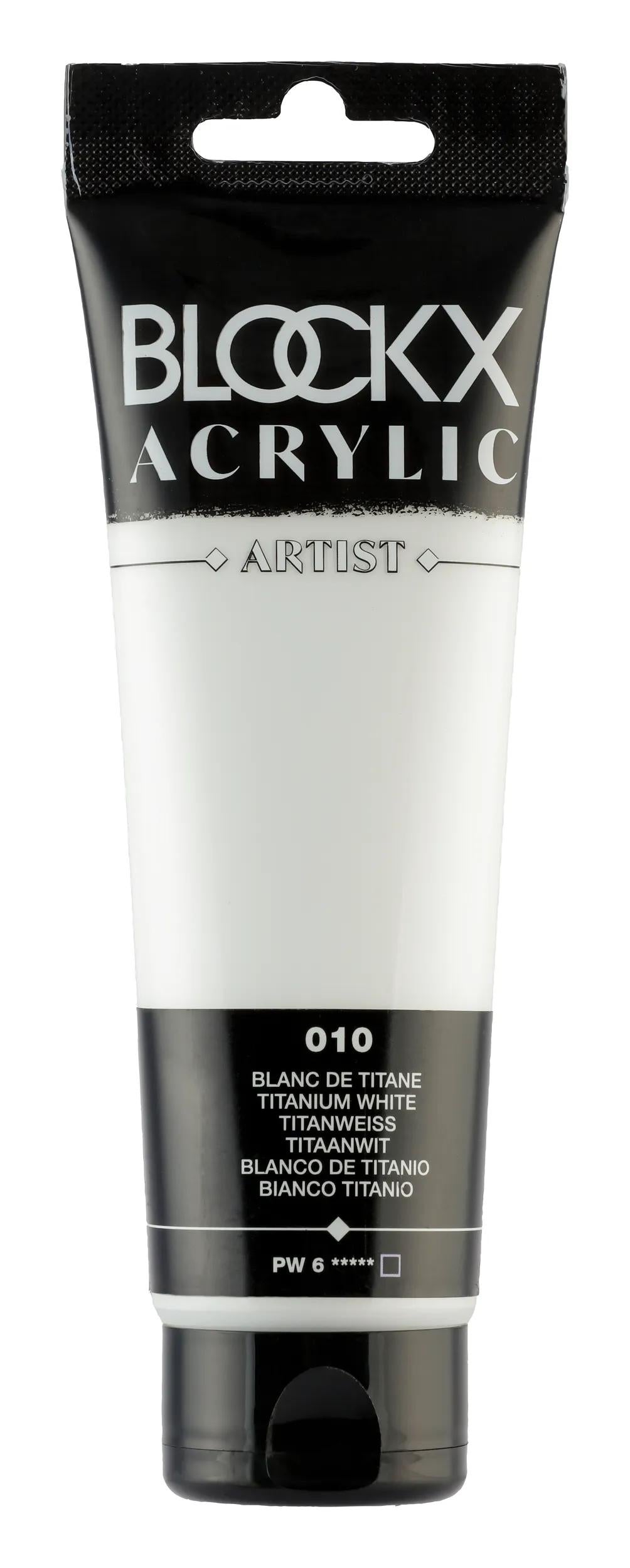 Fine acrylic tube paint 120ml - Titanium white 10 (Pack x3)
