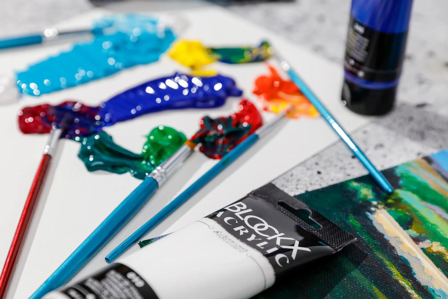 Fine acrylic tube paint 120ml - Titanium white 10 (Pack x3)