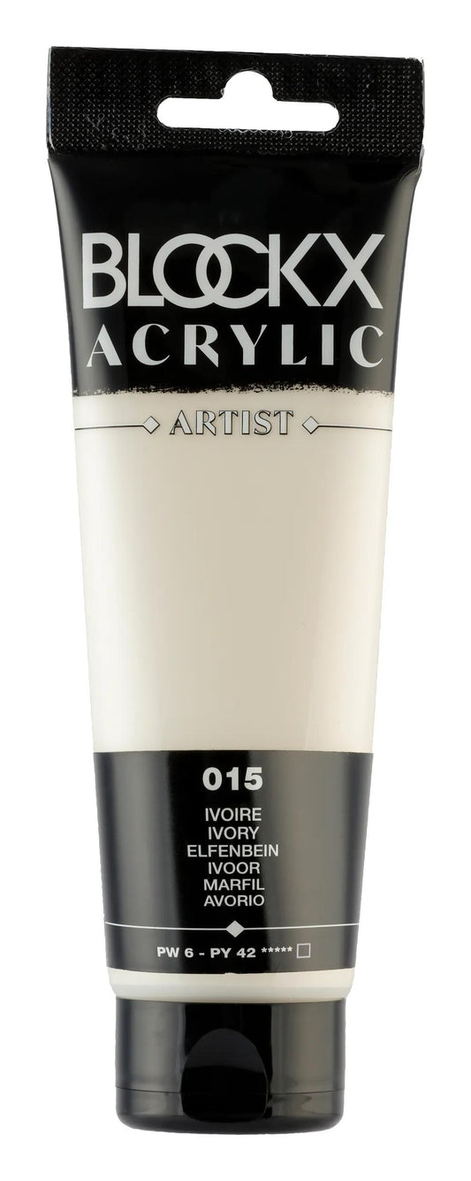 Fine acrylic paint tube 120ml - Ivory 15 (Pack x3)