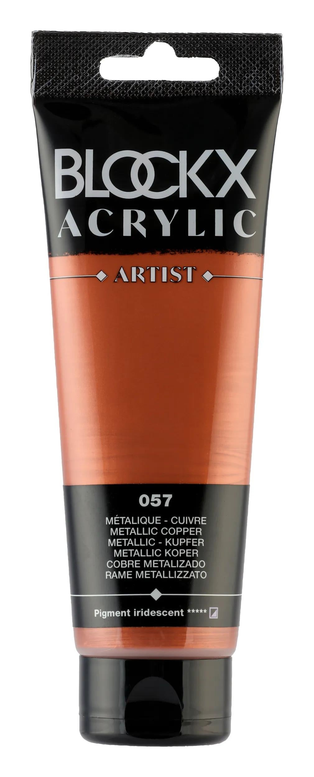 Fine acrylic paint tube 120ml - Metallic copper 57 (Pack x3)
