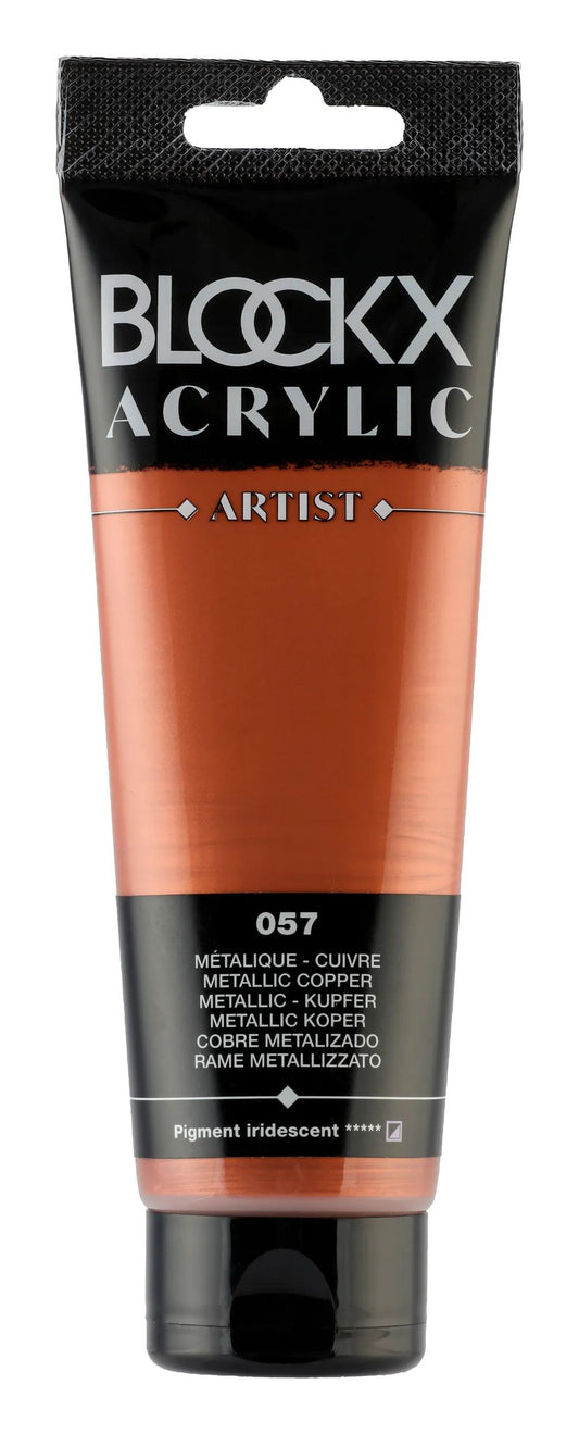 Fine acrylic paint tube 120ml - Metallic copper 57 (Pack x3)