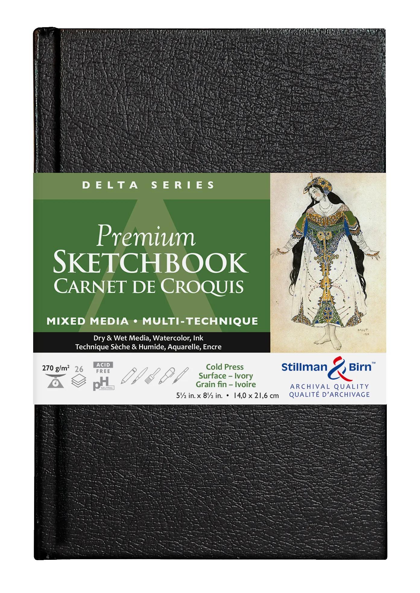 Serie Delta quaderno rigido rewinded 26F 14x21.6cm 270g - Avorio (Pacchetto x2)