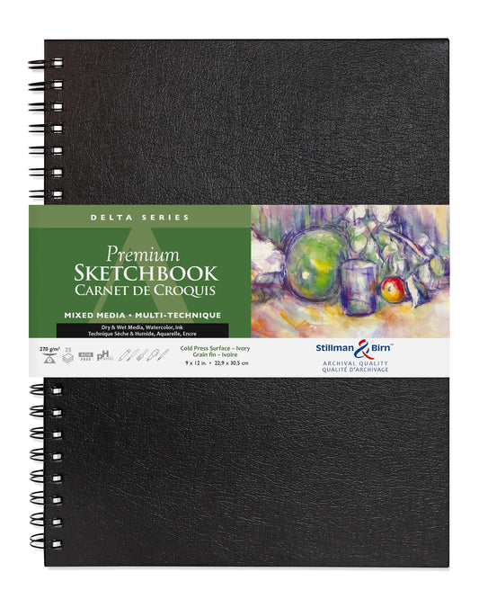 Delta Series carnet spiralé 25F 22,9x30,5cm 270g - Ivoire (lot de 2)
