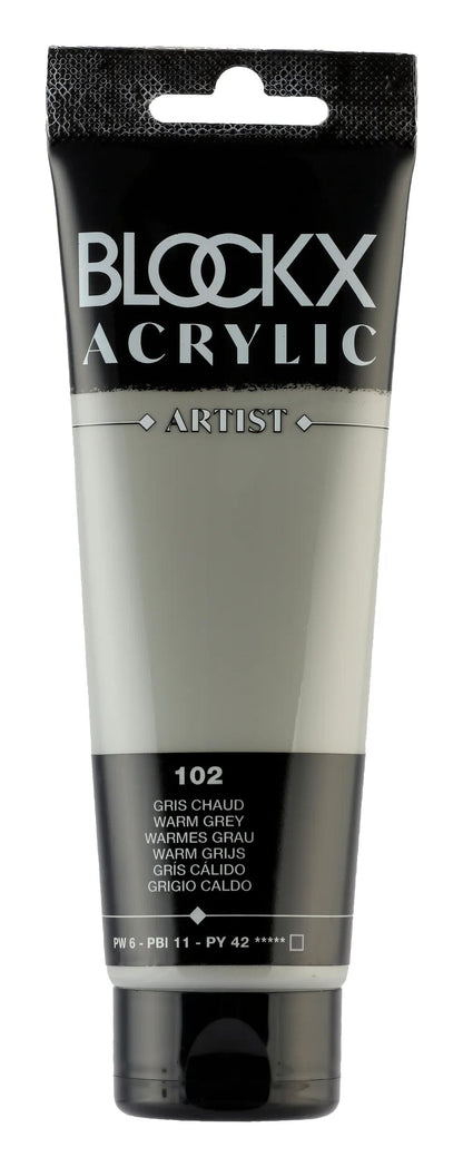 Fine acrylic paint tube 120ml - Hot grey (lot de 3)