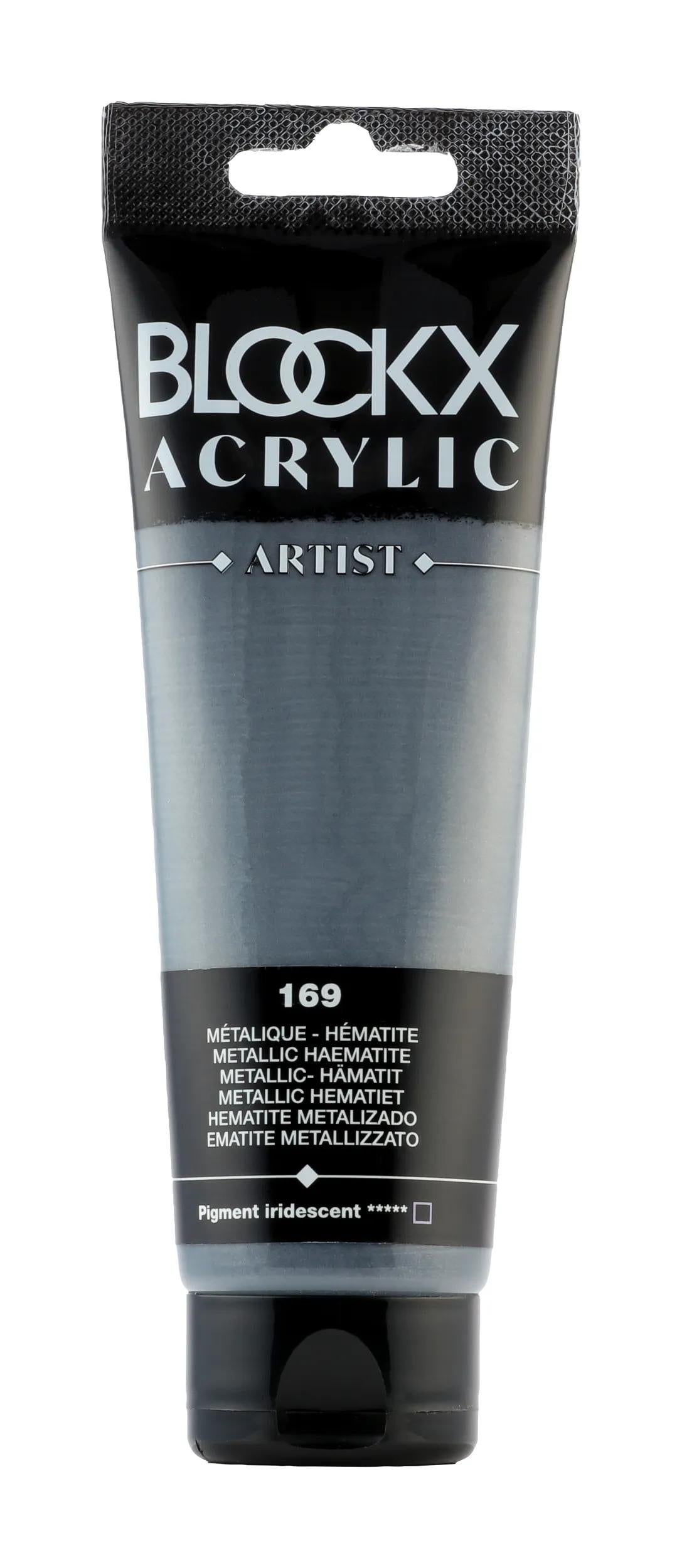 Fine acrylic paint tube 120ml - Metallic Hematite (Lot x3)