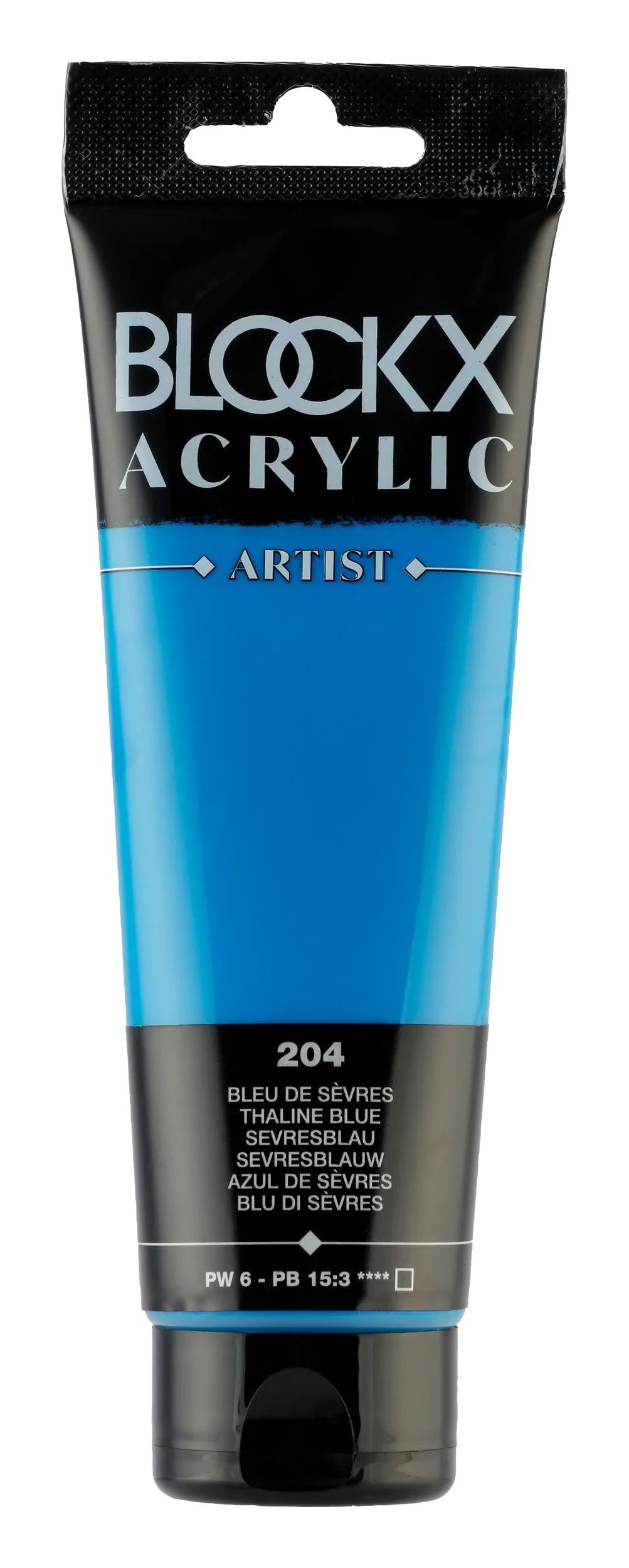 Fine acrylic paint tube 120ml - Blue Sèvres 204 (Pack x3)